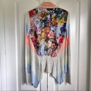 Ted Baker Floral Back Cardigan Sz 1